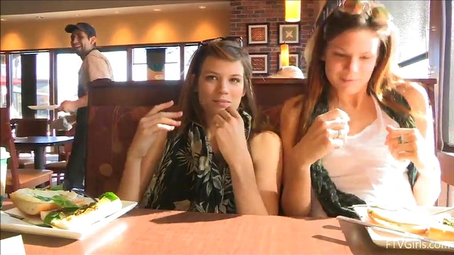 Sultry Girls Raylene & Romi Tease With Butt Flashing in Steamy Reality Clip