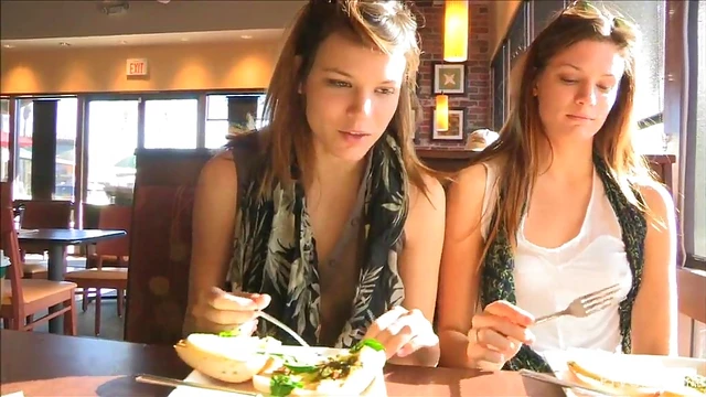 Sultry Girls Raylene & Romi Tease With Butt Flashing in Steamy Reality Clip