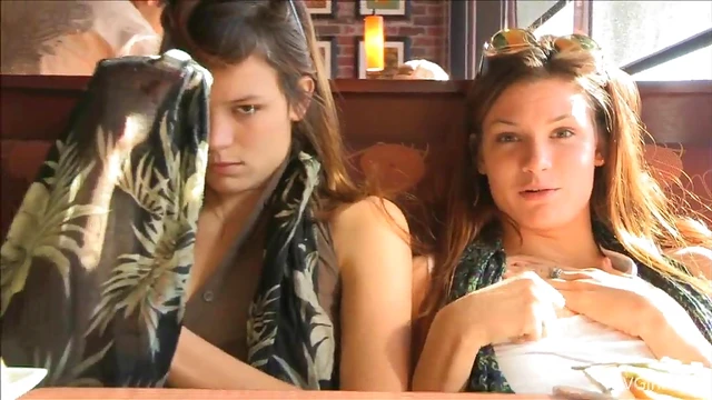 Sultry Girls Raylene & Romi Tease With Butt Flashing in Steamy Reality Clip