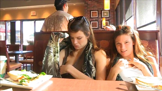 Sultry Girls Raylene & Romi Tease With Butt Flashing in Steamy Reality Clip