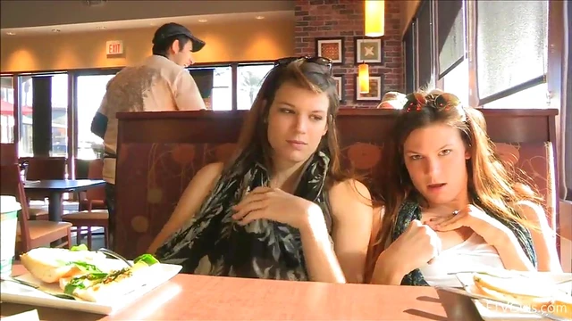 Sultry Girls Raylene & Romi Tease With Butt Flashing in Steamy Reality Clip