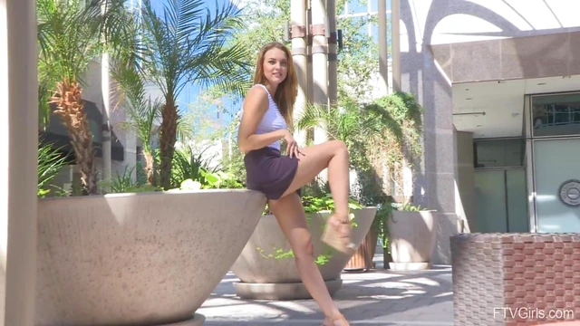 Mikayla Moans Loudly While Finger-Fucking Her Tight Ass Outdoors Publicly