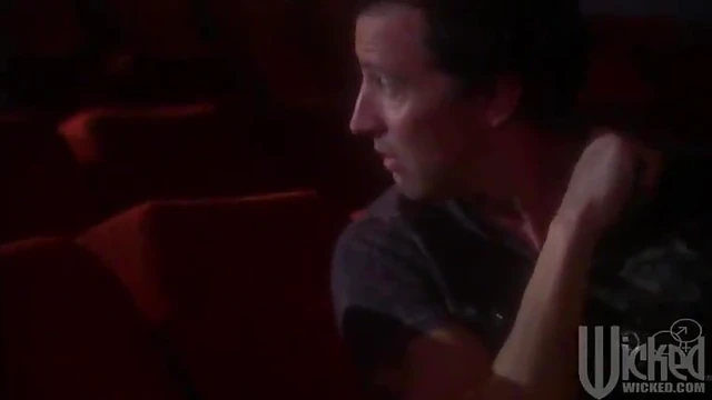 Sexy Brunette Hits Up Cinemas For An Unforgettable Group Sex Adventure