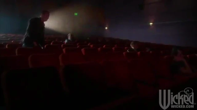 Sexy Brunette Hits Up Cinemas For An Unforgettable Group Sex Adventure