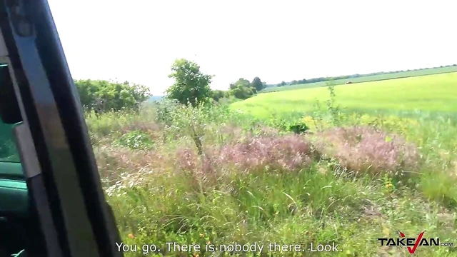 Skinny Ashley Rides Hard Cock in Car for Wild Climactic Orgasms