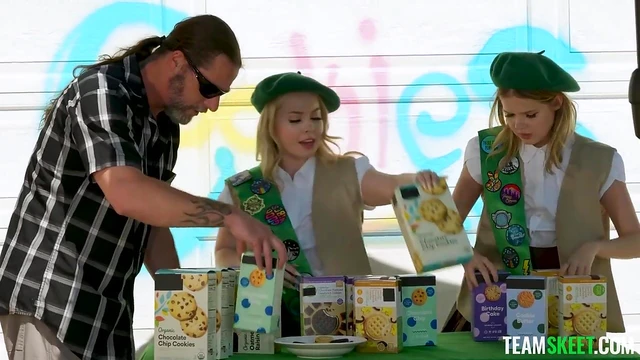 Passionate FFM Threesome Doggystyle with Coco & Haley's Seductive Action