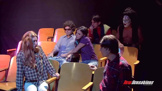 Naughty Friends Get Cozy Together for Steamy Living Room Sex Scene