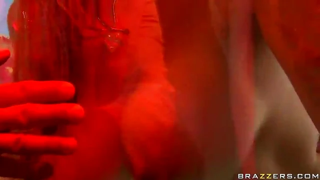 Cum Drenches Haley Cummings' Luscious Natural Boobs in Steamy Sex Scene