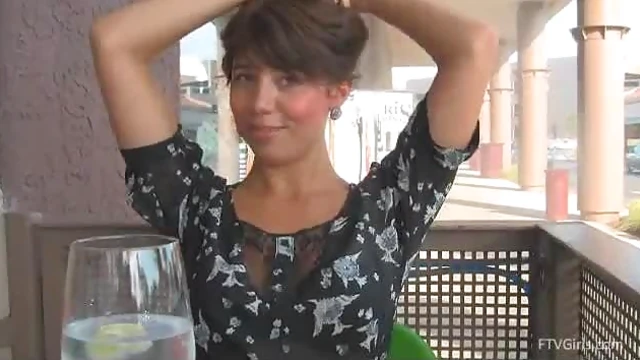 Sizzling Bojana Teases & Titillates in Steamy Restaurant Encounter