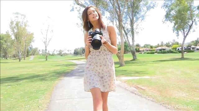 Sneaky Teen Teases by Taking Off Panties Right There in Public