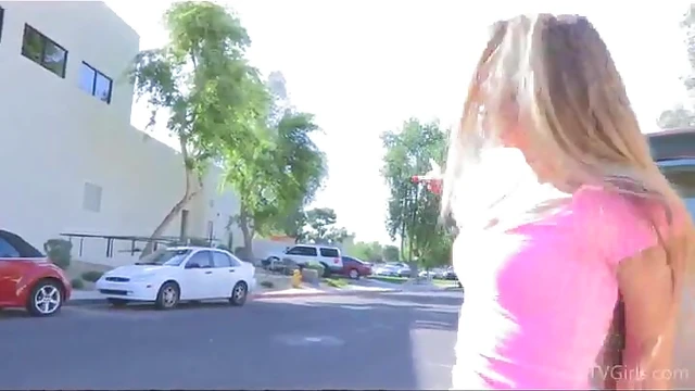 Busty Blonde Madison Walks Naked Through The Streets For Explicit Pleasure