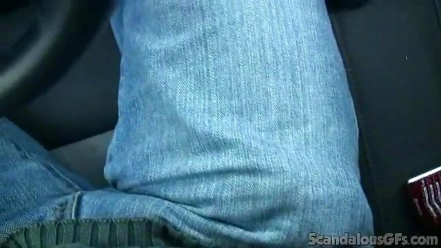 Passionate Brunette Doll Gets Wild Fingered Inside Car's Cozy Interior