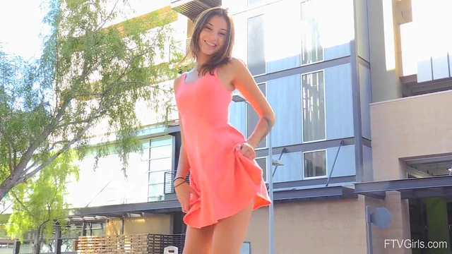 Sultry Foxy Roxanna Drops Panties for Sultry Outdoor Masturbation Showdown