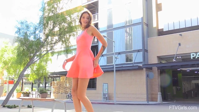 Sultry Foxy Roxanna Drops Panties for Sultry Outdoor Masturbation Showdown