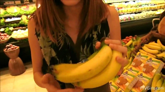 Seductive Teens Flaunt Their Bodies While Shopping at Supermarket Aisle