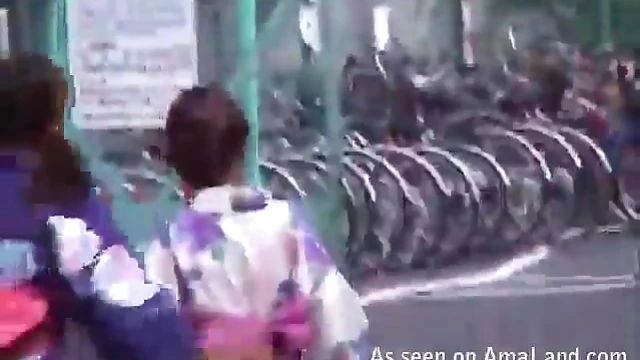 Passionate Japanese Ladies Lift Skirts for Steamy Public Encounters