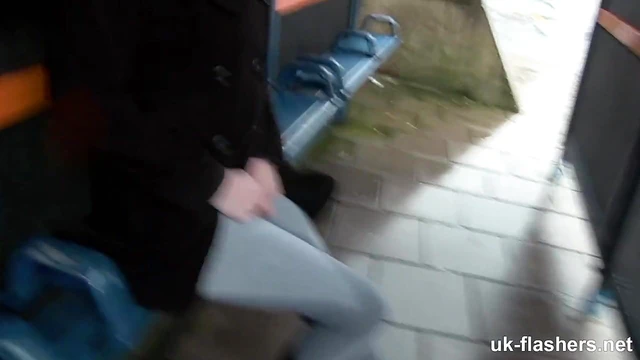 Outdoor Urination Thrill: Nasty Brunette Lyen Pissed Herself Publicly