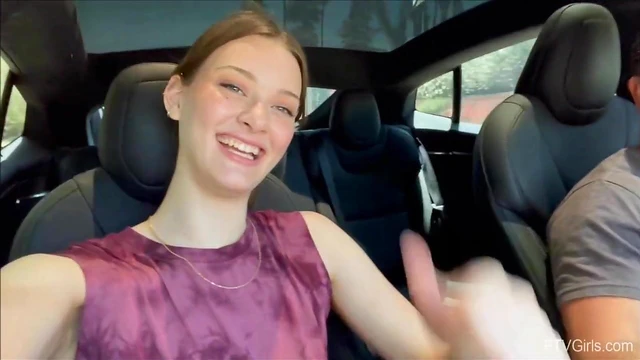 Sexy Olivia Strips Off Clothes for Hot Hotel Room Action