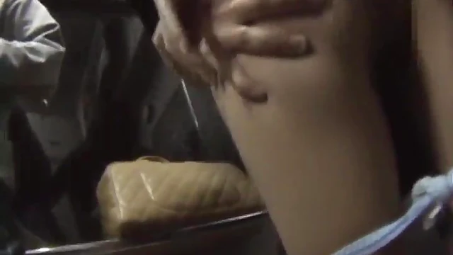 Train Ride Temptation: Fondling Her Luscious Japanese Ass and Perky Tits