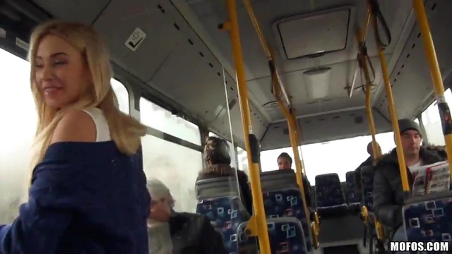 Lustful Lindsey Gets Fucked Amidst Passengers On A Busy Public Bus Ride