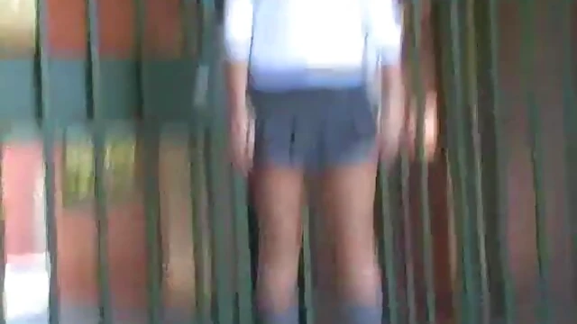 College Chick Alison Angel Gets Caught Showing Her Pussy Upskirt Style