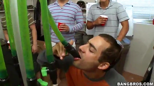 Three Porn Stars Crash College Party with Mind-Bending Blowjob Orgies