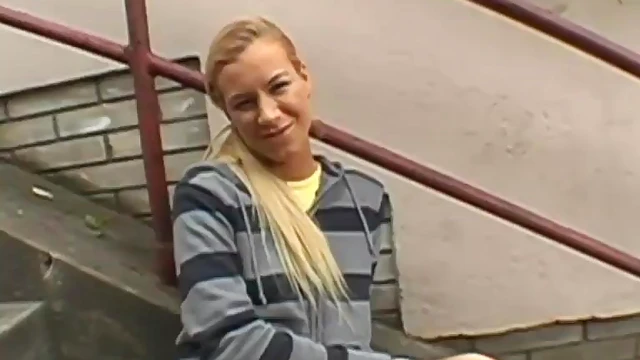 Slutty Angelina Gives Steamy Blowjob in Busy Public Place