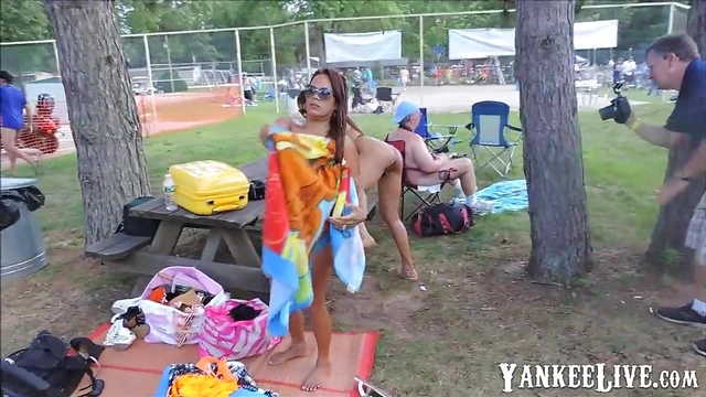 Filipina Girls Show Off Curves Boldly in Public Park Scene