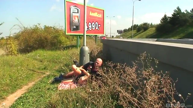 Sizzling Czech Star Gets Natural Tits Squished Before Outdoor Throbbing