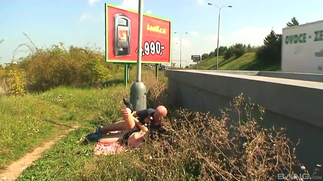 Sizzling Czech Star Gets Natural Tits Squished Before Outdoor Throbbing