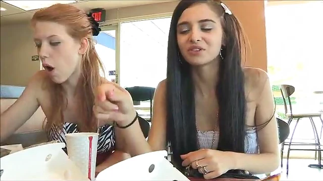 Sizzling Lesbians Seduce Each Other Over Their Steamy Dinner Date