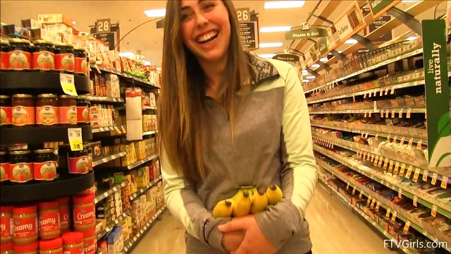 Blonde Teen Lacey Shows Off Tits Seductively Inside a Car Ride