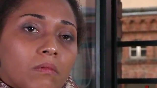 Submissive Ebony Beauty Bound and Fucked Hard by Strangers in Public