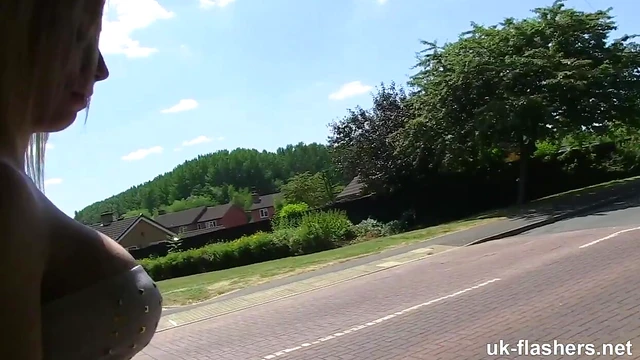 Chessie Kay Teases Publicly by Flashing Her Juicy Pussy Seductively