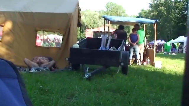 Amateur Teen Couple Gets Wild for Spy Cam Sex at Music Fest Orgy