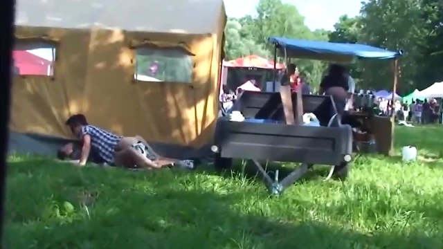 Amateur Teen Couple Gets Wild for Spy Cam Sex at Music Fest Orgy