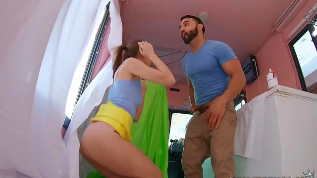 Perky Teen Anya Olsen Gets Rough Public Fuck from Black Guy