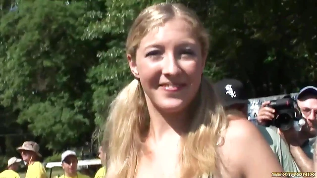 Shaved Pussy Cowgirl Poses Nude Outdoors for Steamy Erotic Shoot