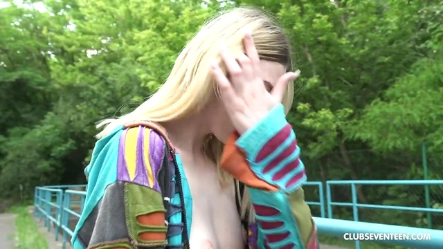 Blonde Beauty Milena Devi Masturbates Sensually Outdoors After Nature Walk