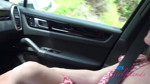 Seductive Ex-GF Mira Monroe Teases Outdoors Before Hot Car Sex