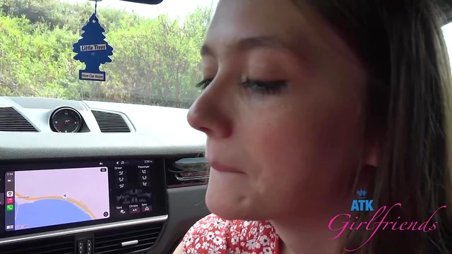 Seductive Ex-GF Mira Monroe Teases Outdoors Before Hot Car Sex