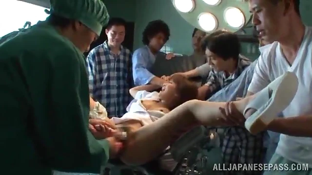 Minami Kojima Gets Her Asian Pussy Toyed to Orgasm by Multiple Guys