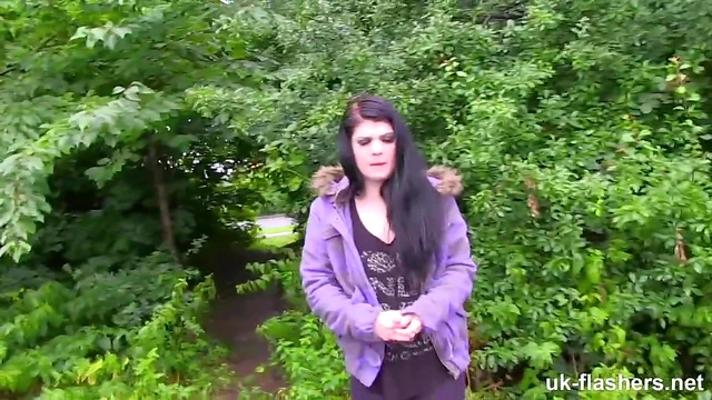 Lucia Love Drops Her Panties Outdoors for Explicit Public Pissing Action