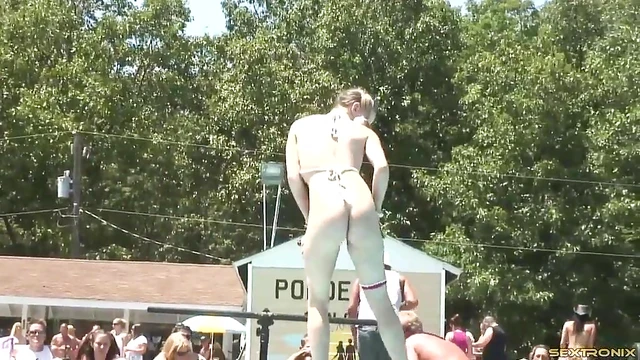 Cowgirl With Pigtails Shows Off Nude Body in Sexy Outdoor Photoshoot