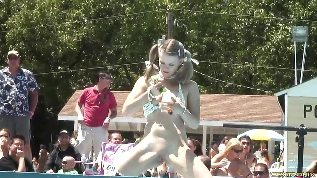 Cowgirl With Pigtails Shows Off Nude Body in Sexy Outdoor Photoshoot