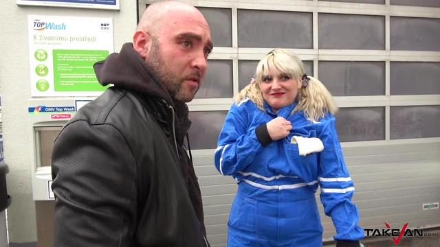 Seductive Blonde Sarah Gets Fucked Passionately Inside Car by Naughty Lover