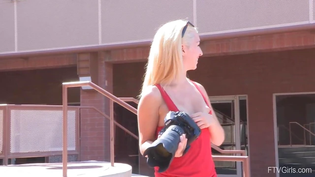 Seductive Blonde Jayde Teases Publicly Before Self-Pleasing Blissfully