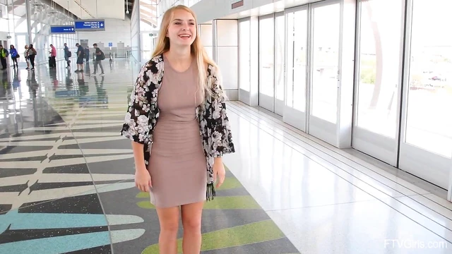 Seductive Fit Blonde Amateur Angelina Flaunts Perfect Body Publicly Seduced