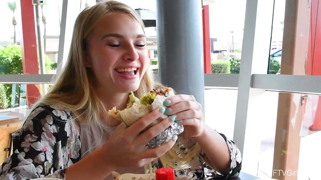 Seductive Fit Blonde Amateur Angelina Flaunts Perfect Body Publicly Seduced