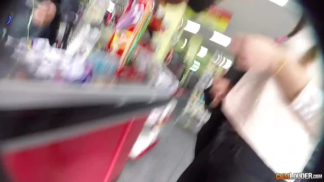 Angie White Gets Roughed Up By Muscular Guy In Dressing Room